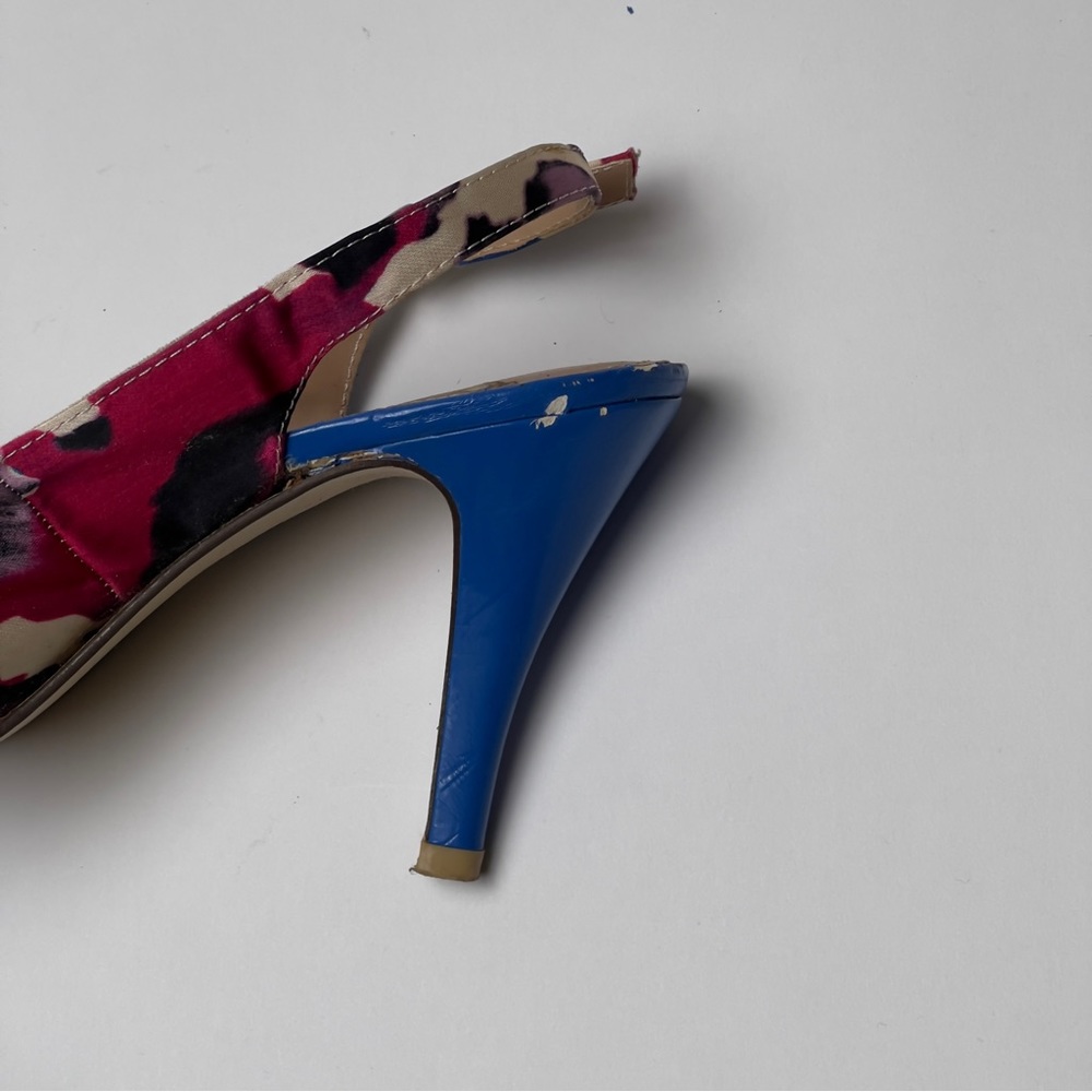 Multicolor Open Toe Heels 7.5 - Picture 4 of 5